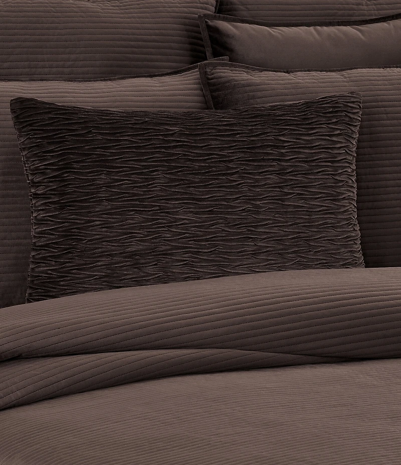 J. Queen New York Townsend Ripple Pleated Lumbar Pillow Cover