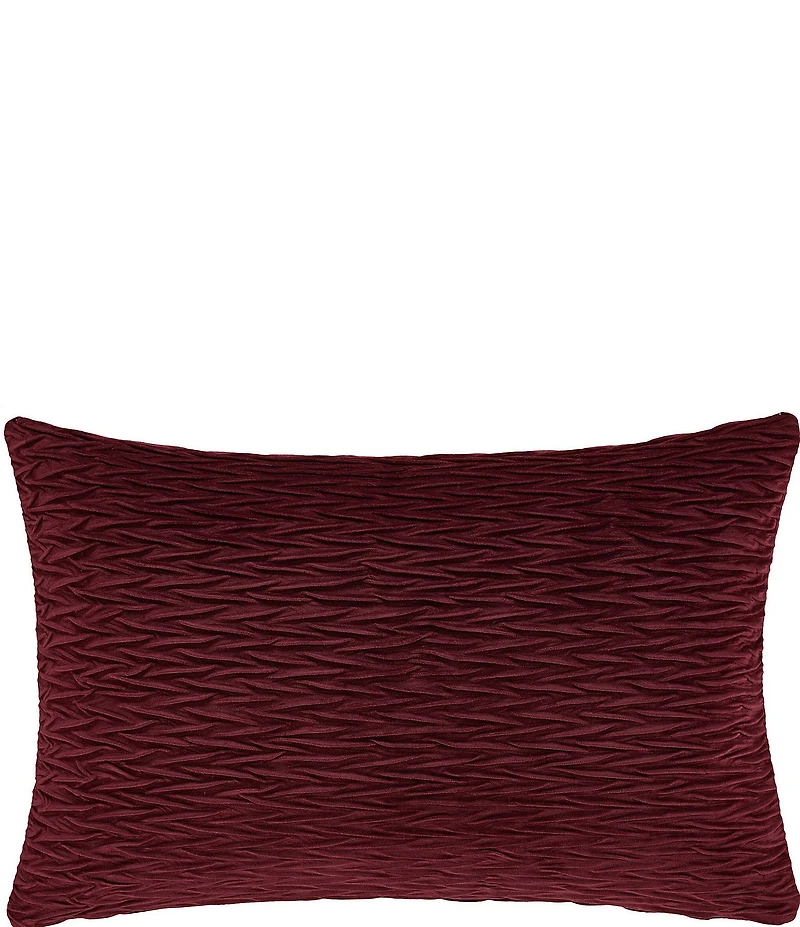 J. Queen New York Townsend Ripple Pleated Lumbar Pillow Cover