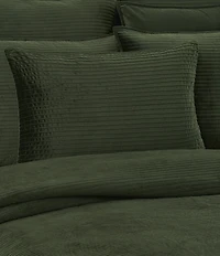 J. Queen New York Townsend Straight Pleated Velvet Lumbar Decorative Pillow Cover