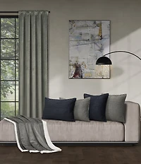 J. Queen New York Townsend Straight Pleated Velvet Lumbar Decorative Pillow Cover