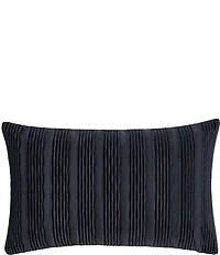 J. Queen New York Townsend Wave Textured Velvet Lumbar Decorative Pillow Cover
