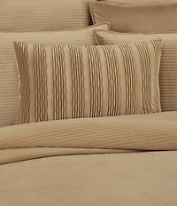 J. Queen New York Townsend Wave Textured Velvet Lumbar Decorative Pillow Cover