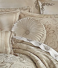 J. Queen New York Trinity Tufted Round Pillow