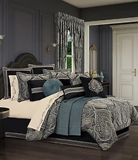 J. Queen New York Vincenzo 18-inch Tufted-Button Framed Reversible Square Pillow