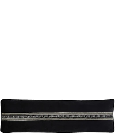 J. Queen New York Vincenzo Horizontal Woven Striped Reversible Reading Bolster Pillow