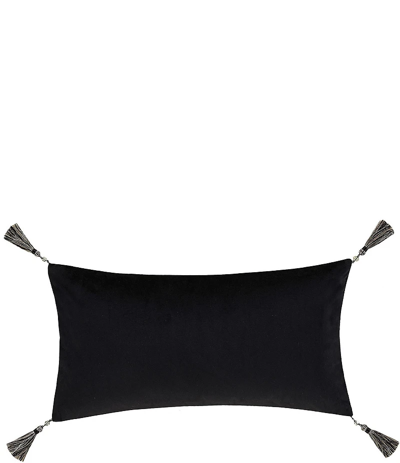 J. Queen New York Vincenzo Woven Striped Tasseled Boudoir Pillow
