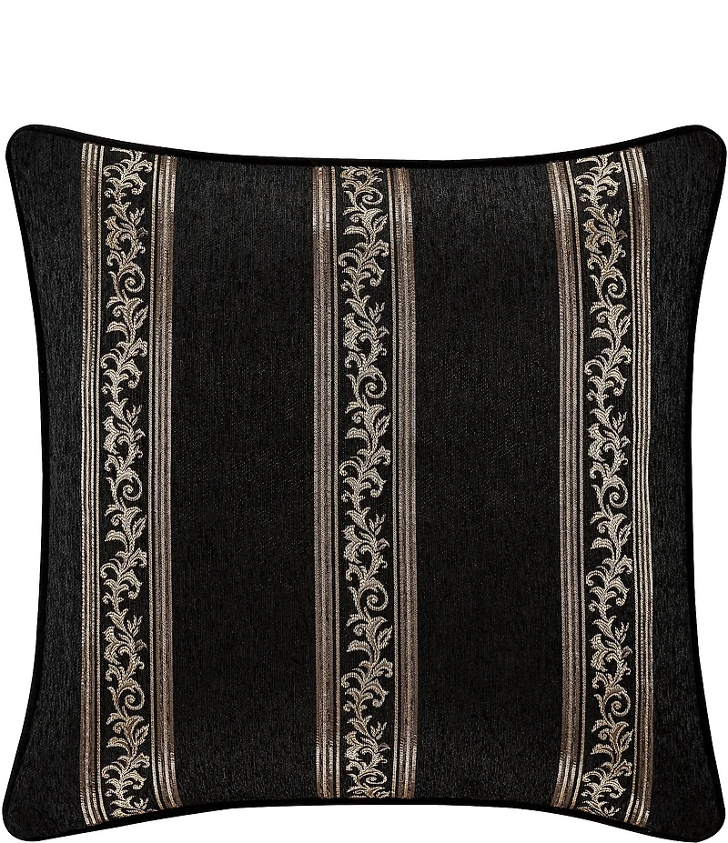 J. Queen New York Windham Velvet Scroll Stripe Euro Sham