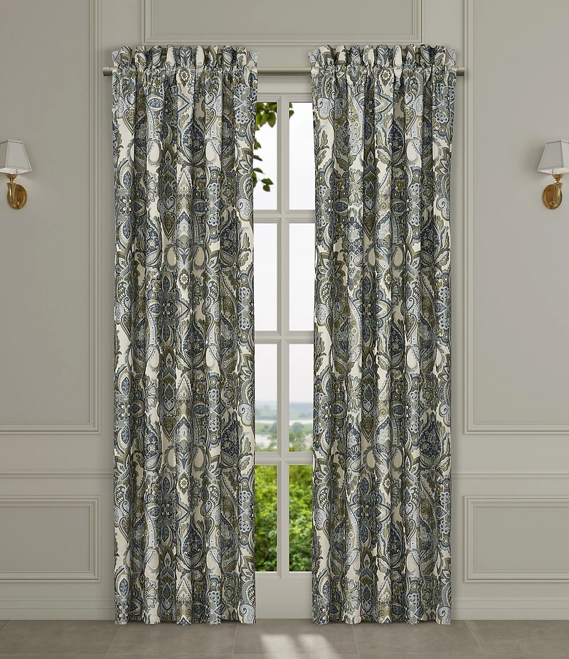 J. Queen New York Avellino Woven Medallion Window Treatment