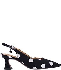 J. Renee Anara Polka Dot Slingback Pumps
