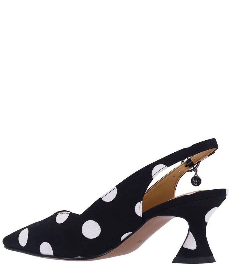J. Renee Anara Polka Dot Slingback Pumps