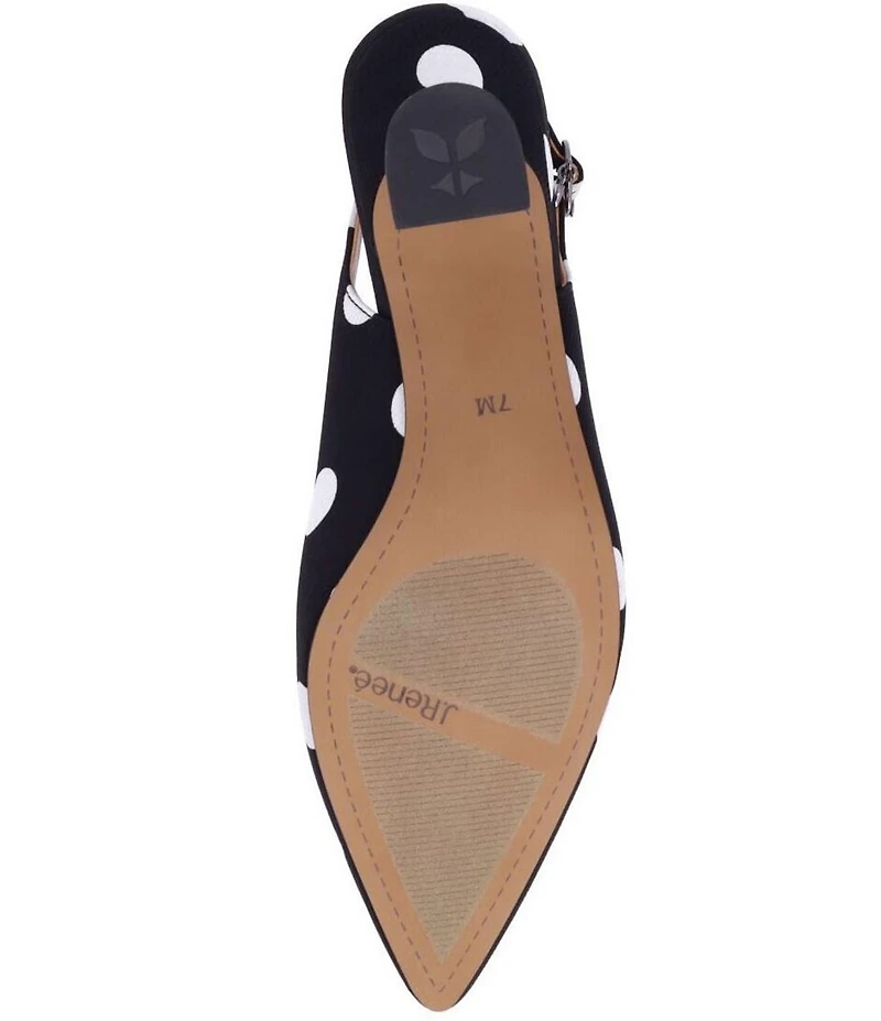 J. Renee Anara Polka Dot Slingback Pumps