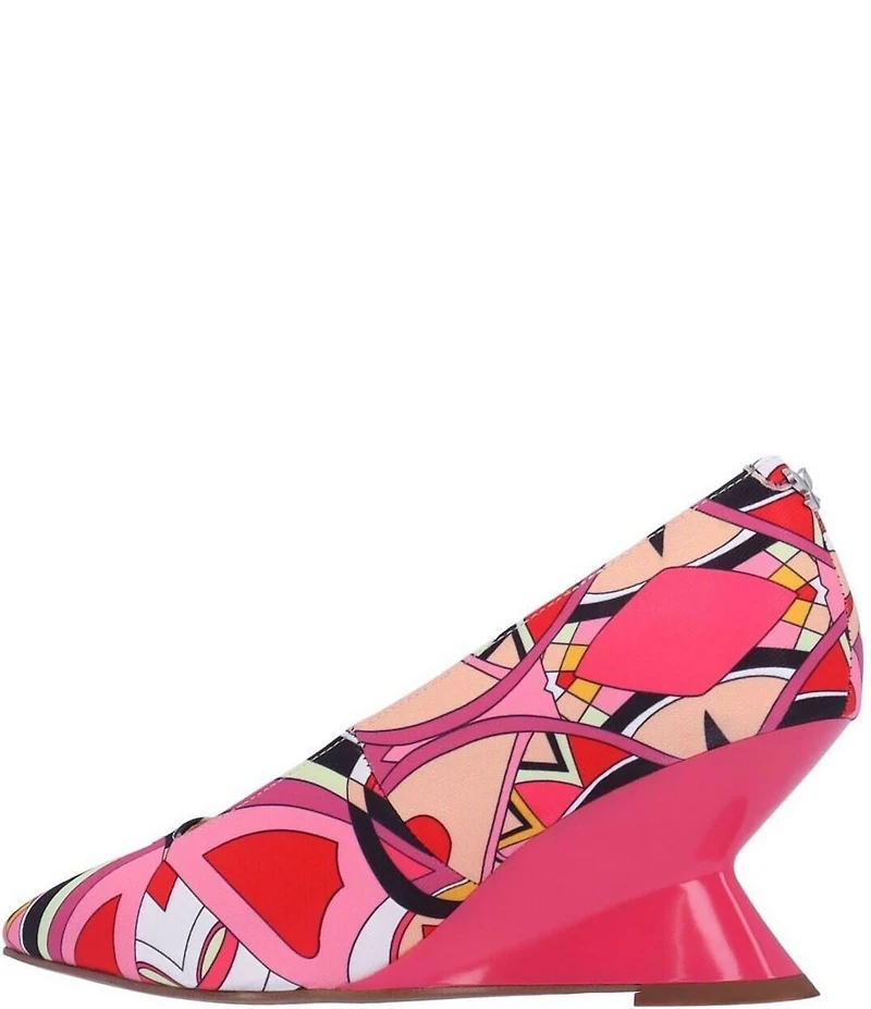 J. Renee Anisha Mod Print Wedge Pumps