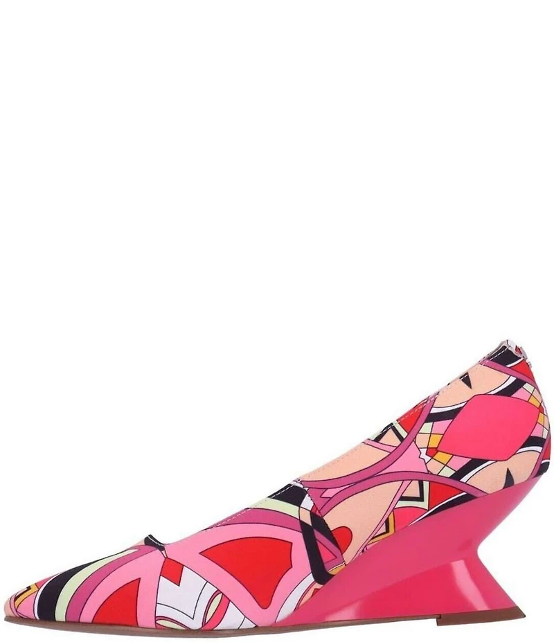 J. Renee Anisha Mod Print Wedge Pumps