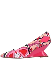 J. Renee Anisha Mod Print Wedge Pumps