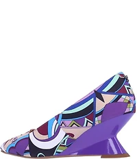 J. Renee Anisha Mod Print Wedge Pumps