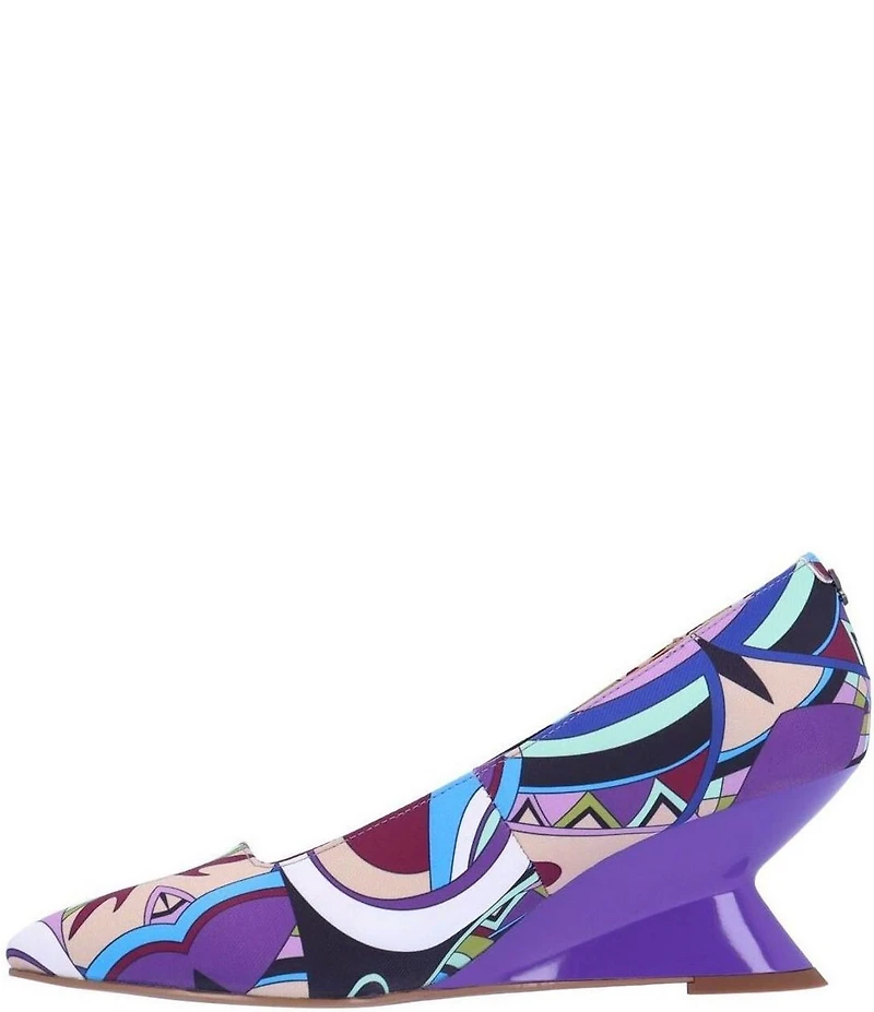 J. Renee Anisha Mod Print Wedge Pumps