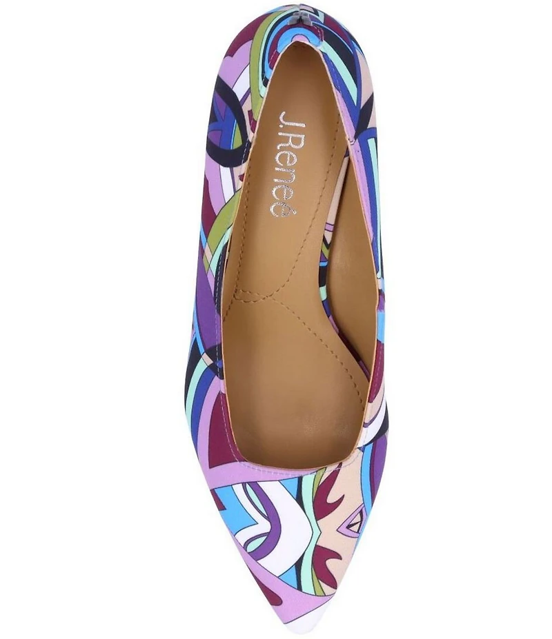 J. Renee Anisha Mod Print Wedge Pumps