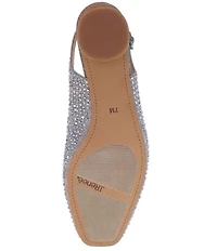 J. Renee Baline Shimmer Rhinestone Embellished Sling Pumps