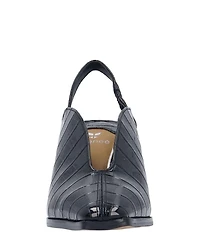 J. Renee Brisani Crocodile Embossed Slingback Pumps