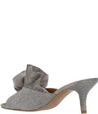 J. Renee Briston Glitter Flower Ornamented Dress Slide Sandals