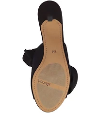 J. Renee Briston Satin Ruffle Flower Ornamented Dress Slide Sandals