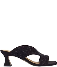 J. Renee Cassia Rhinestone Satin Dress Slides