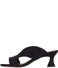 J. Renee Cassia Rhinestone Satin Dress Slides