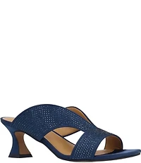 J. Renee Cassia Rhinestone Satin Dress Slides