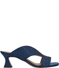 J. Renee Cassia Rhinestone Satin Dress Slides