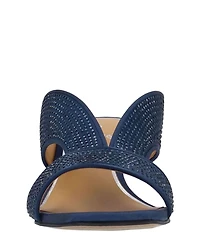 J. Renee Cassia Rhinestone Satin Dress Slides