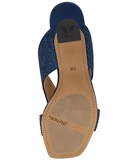 J. Renee Cassia Rhinestone Satin Dress Slides