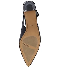 J. Renee Darra Lizard Embossed Sling Back Pumps