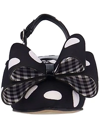 J. Renee Delmare Polka Dot Slingback Kitten Heel Bow Pumps