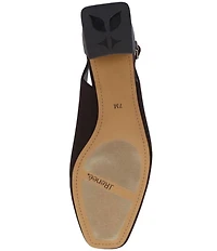 J. Renee Eudora Satin Pearl Ornament Slingback Pumps