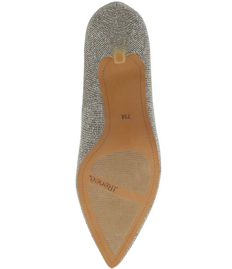 J. Renee Ezara Glitter Fabric Brooch Ornament Dress Pumps