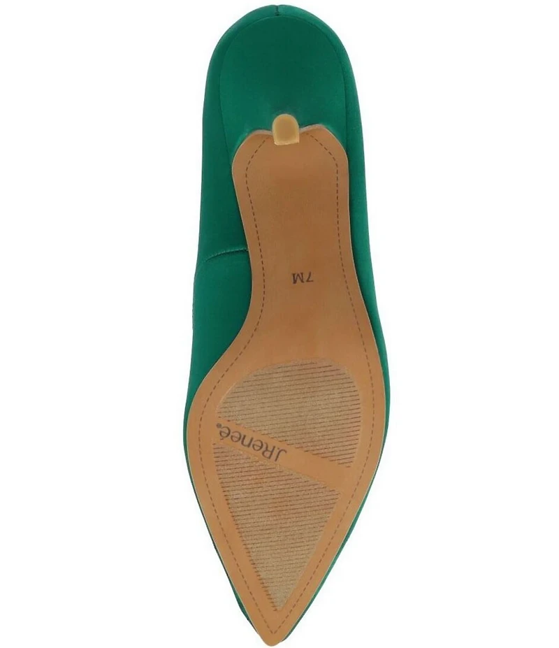 J. Renee Ezara Satin Brooch Ornamented Dress Pumps