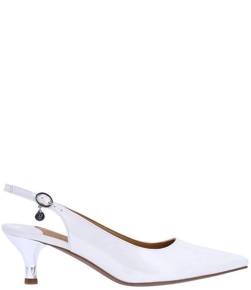 J. Renee Ferryanne Patent Slingback Pumps