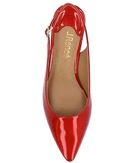 J. Renee Ferryanne Patent Slingback Pumps