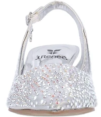 J. Renee Ferryanne Rhinestone Embellished Vinyl Slingback Pumps