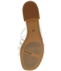 J. Renee Finola Mesh Bow Block Heel Slide Sandals