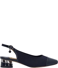 J. Renee Givora Stretch Knit Slingback Pumps
