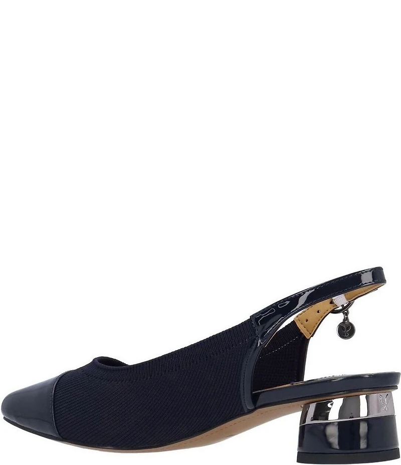 J. Renee Givora Stretch Knit Slingback Pumps