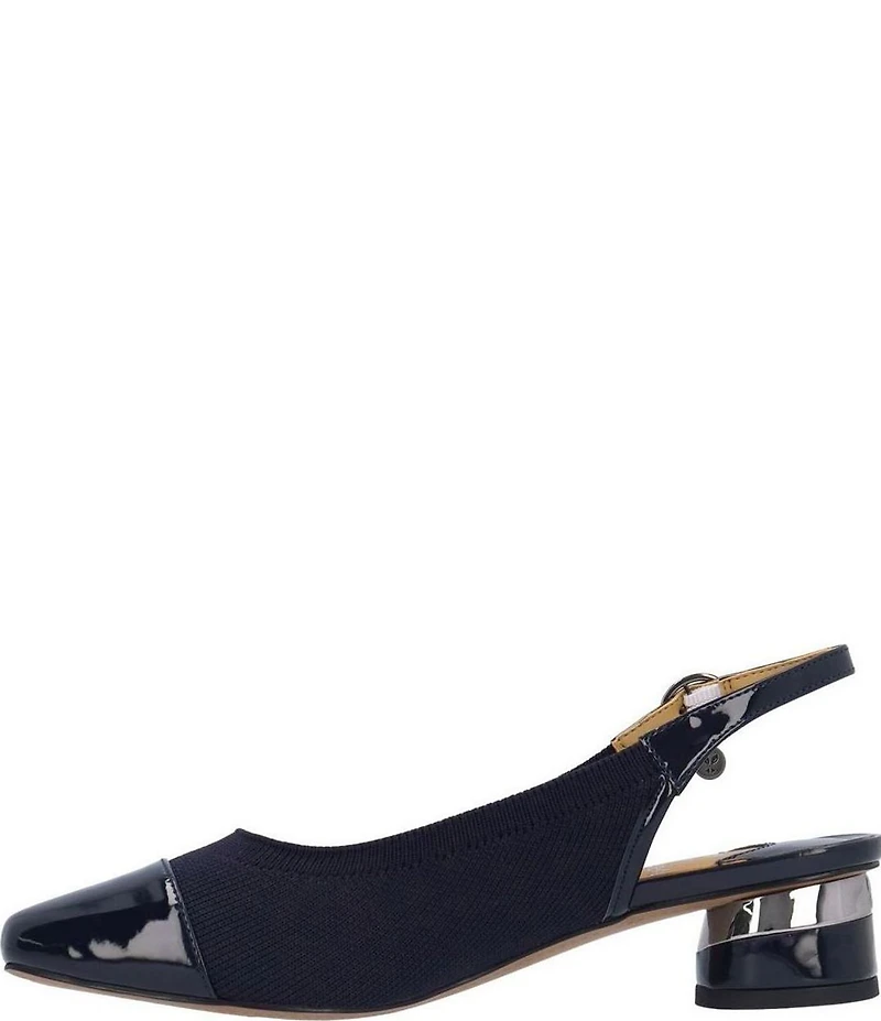 J. Renee Givora Stretch Knit Slingback Pumps