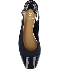 J. Renee Givora Stretch Knit Slingback Pumps