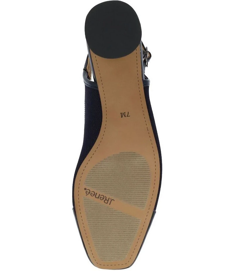 J. Renee Givora Stretch Knit Slingback Pumps