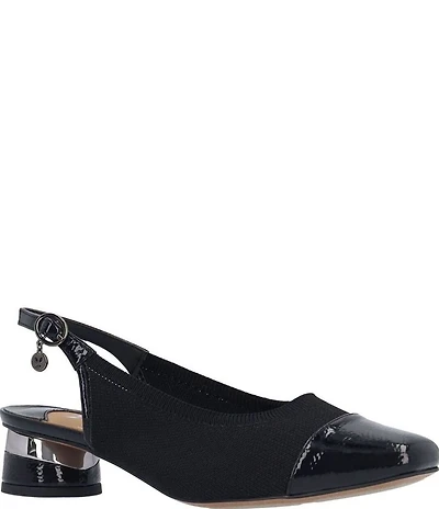 J. Renee Givora Stretch Knit Slingback Pumps