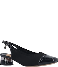J. Renee Givora Stretch Knit Slingback Pumps