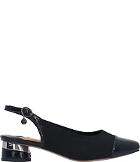 J. Renee Givora Stretch Knit Slingback Pumps