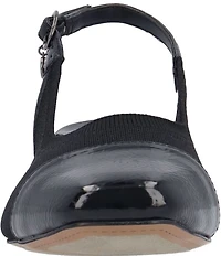 J. Renee Givora Stretch Knit Slingback Pumps