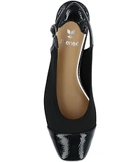 J. Renee Givora Stretch Knit Slingback Pumps